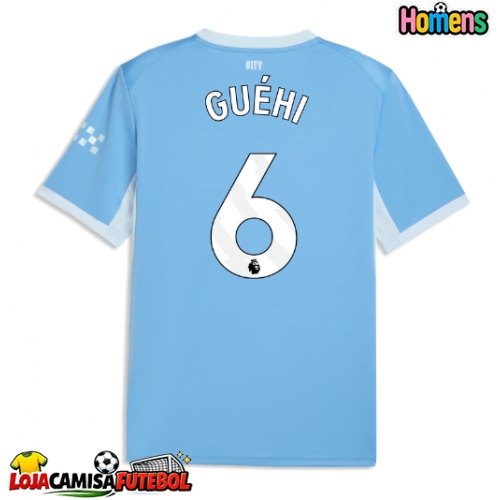 Camisa de Futebol Manchester City Marc Guehi #6 Equipamento Principal 2026-27 Manga Curta